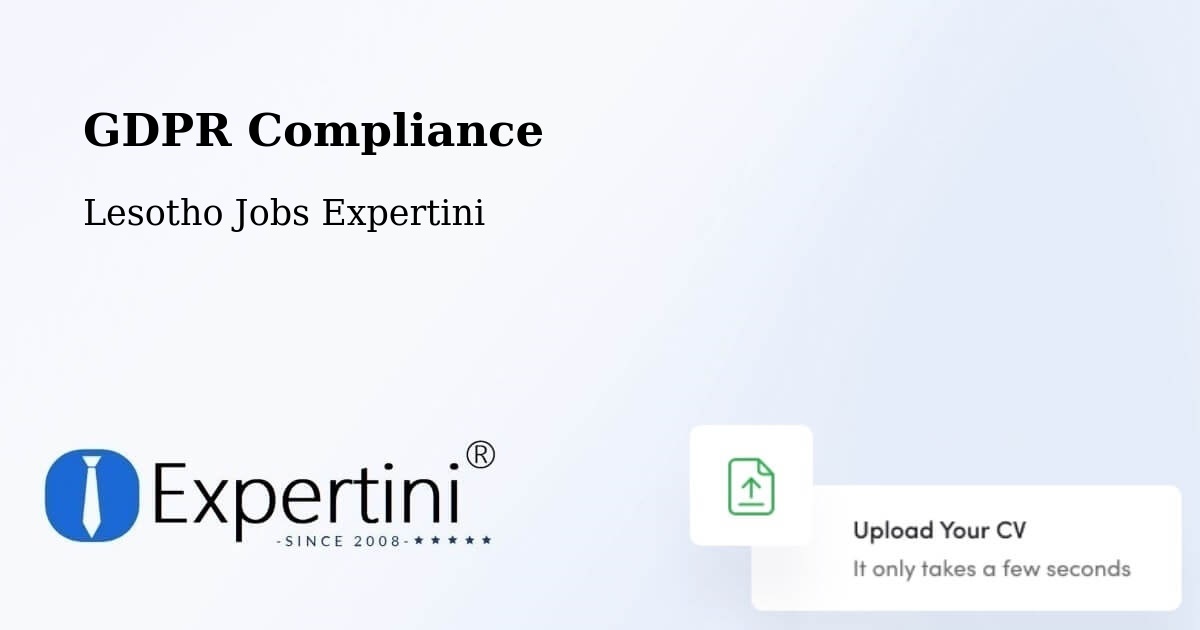 EU GDPR Compliance Statement – Quthing - Lesotho Jobs Expertini